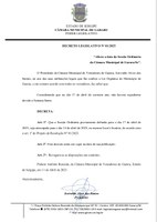 DECRETO LEGISLATIVO Nº 01/2025 DE 11 DE ABRIL DE 2025