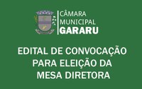 Edital de Eleição da Mesa Diretora Biênio 2023/2024.