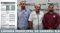 Câmara Municipal de Gararu fica em terceiro lugar no Estado de Sergipe no Ranking da Transparência