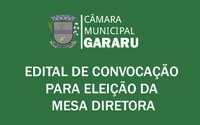 Edital de Eleição da Mesa Diretora Biênio 2019/2020. 