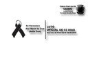 Presidente da Câmara Municipal de Gararu Vereador Roque decreta Luto Oficial de 03 dias pelo o falecimento da Ex-Vereadora Sra. Ana Maria da Cruz. 